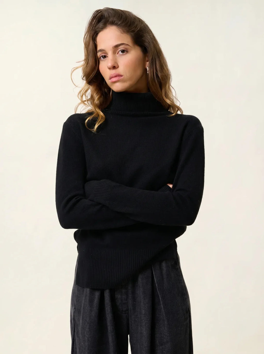 Pull Col Roulé - Fornet - Noir