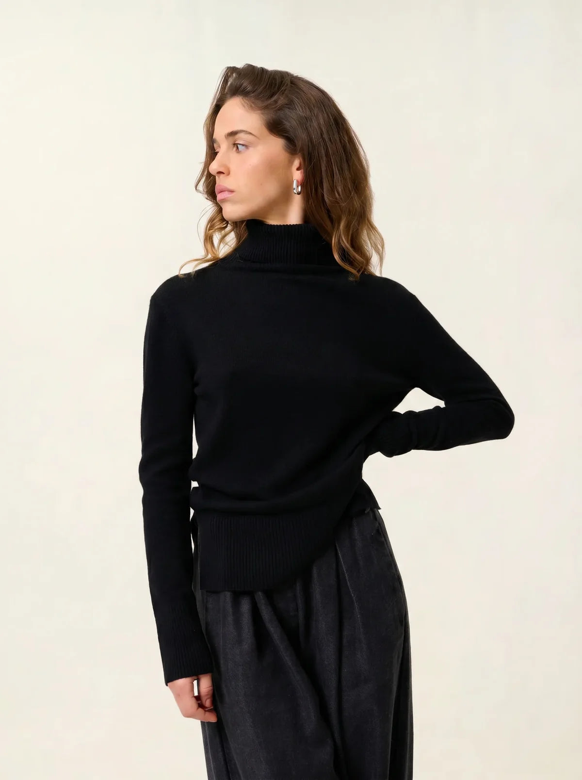 Pull Col Roulé - Fornet - Noir