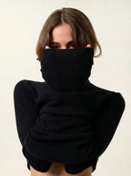Pull Col Roulé - Fornet - Noir