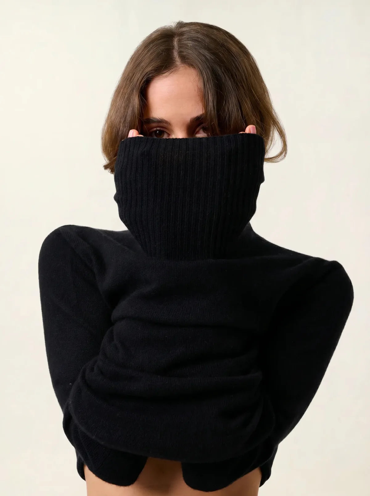 Pull Col Roulé - Fornet - Noir