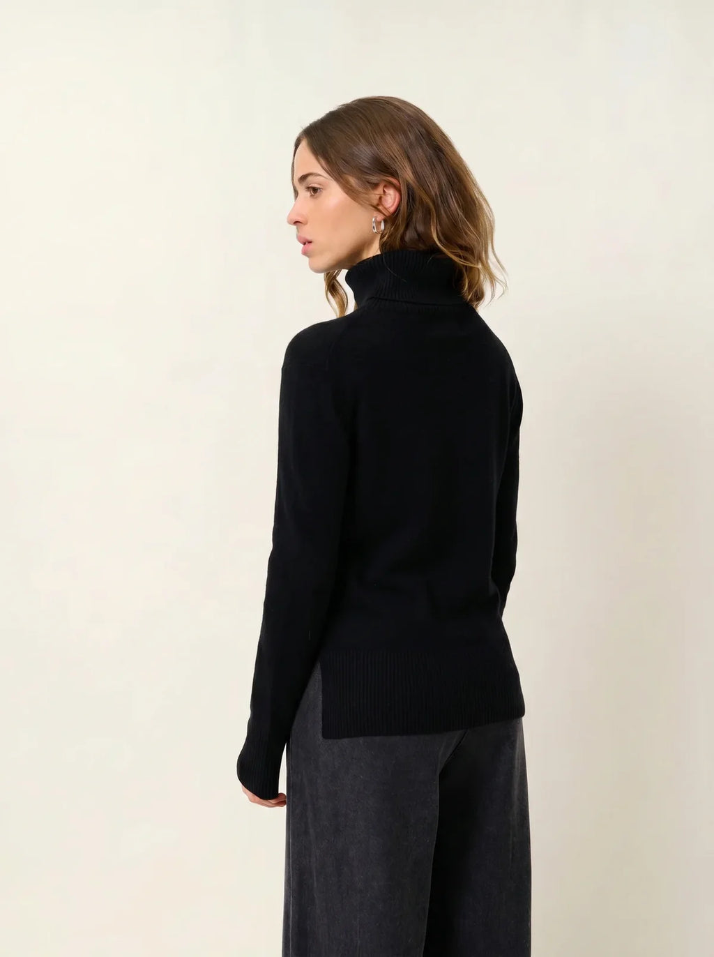 Pull Col Roulé - Fornet - Noir