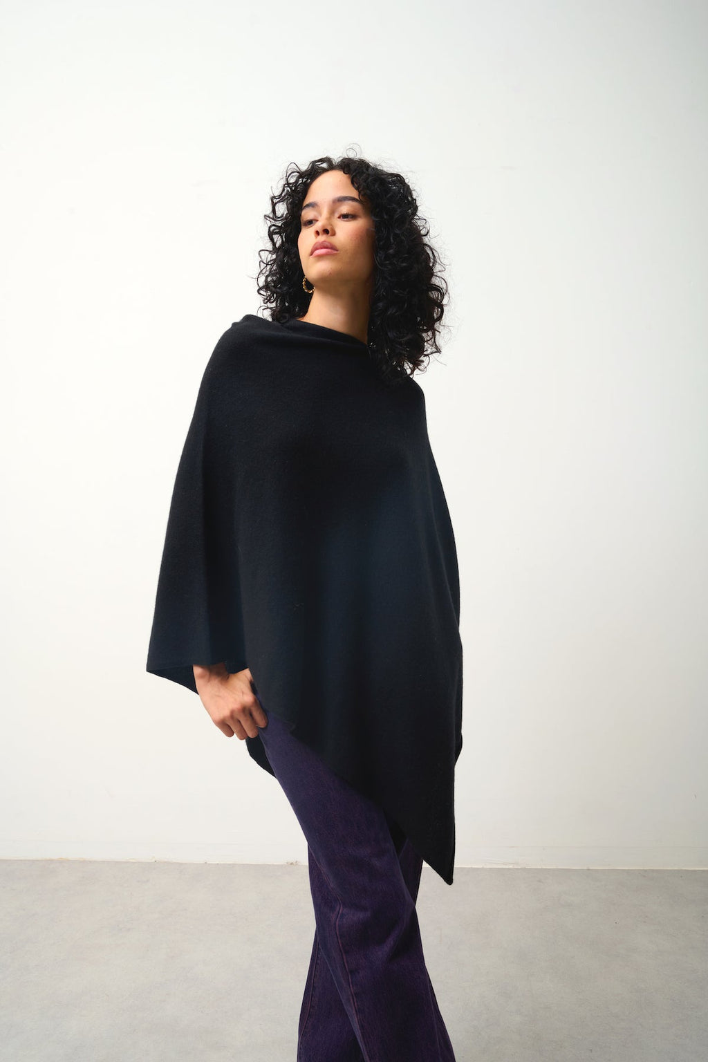 Poncho - Carra - Negro