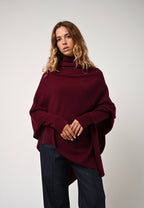 Poncho - Carra - Rojo