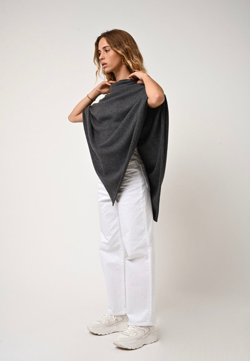 Poncho - Carra - Anthracite Chiné