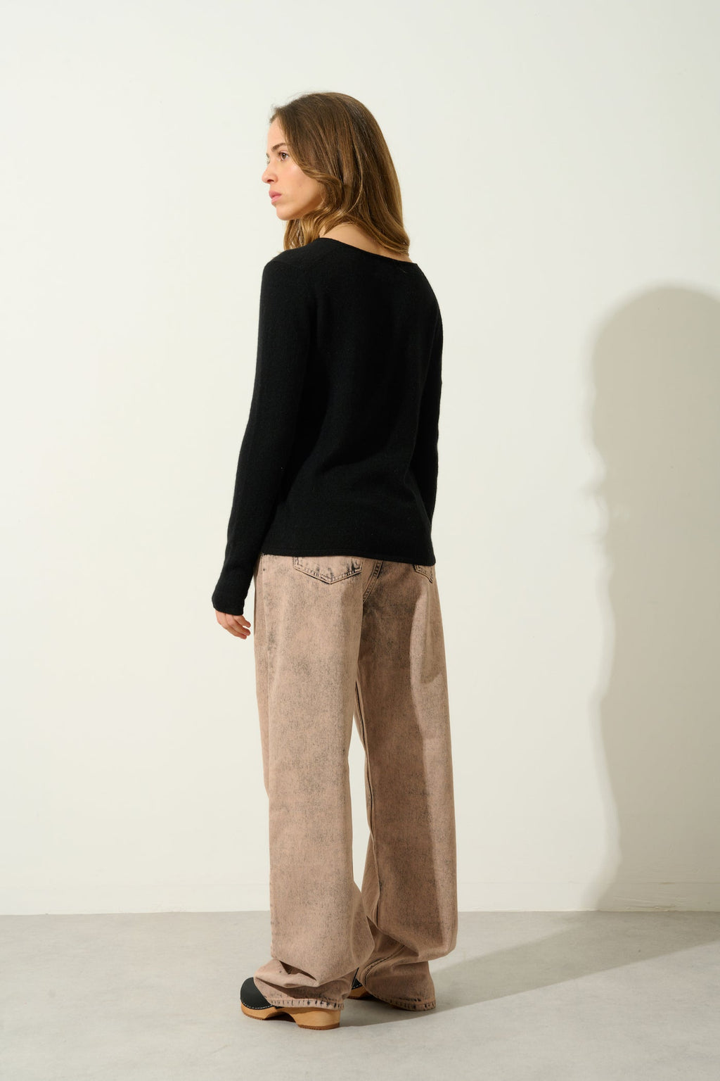 Pull Col V - Galise - Noir