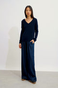 V-Neck Jumper - Galise - Navy