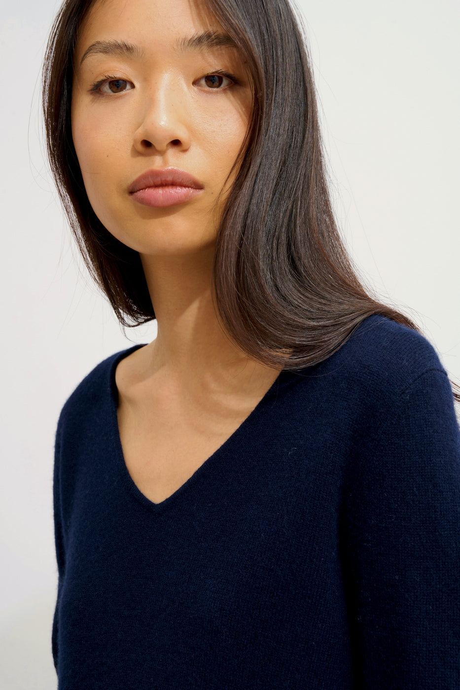 V-Neck Jumper - Galise - Navy