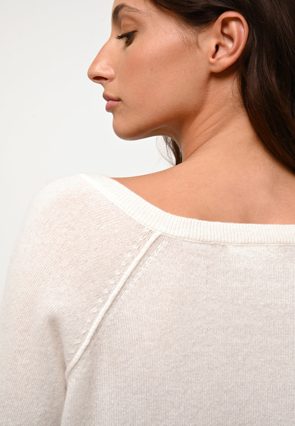 Jersey Cuello V - Giusalet - Marfil