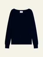 V-Neck Jumper - Giusalet - Navy