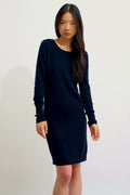 Vestido de cuello redondo - Armet - Azul marino