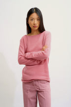 Boat Neck Jumper - Criou - Petal