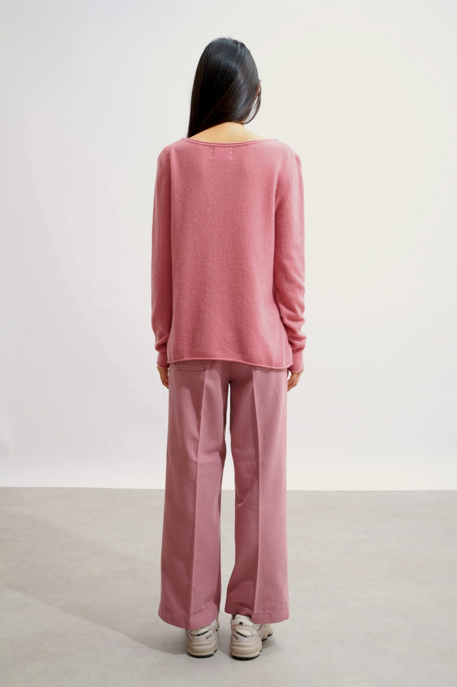 Boat Neck Jumper - Criou - Petal