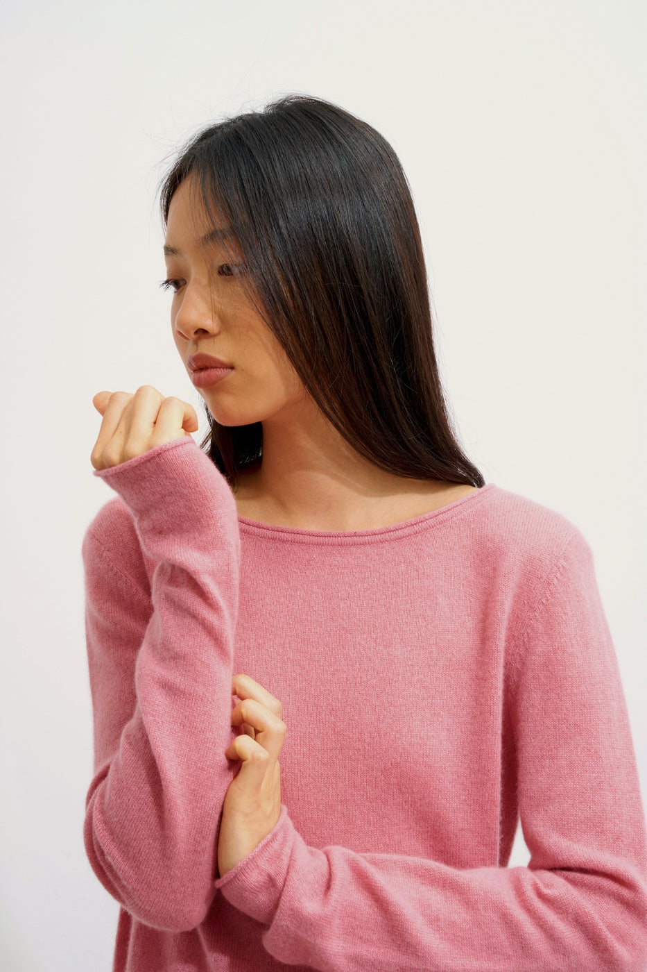 Boat Neck Jumper - Criou - Petal