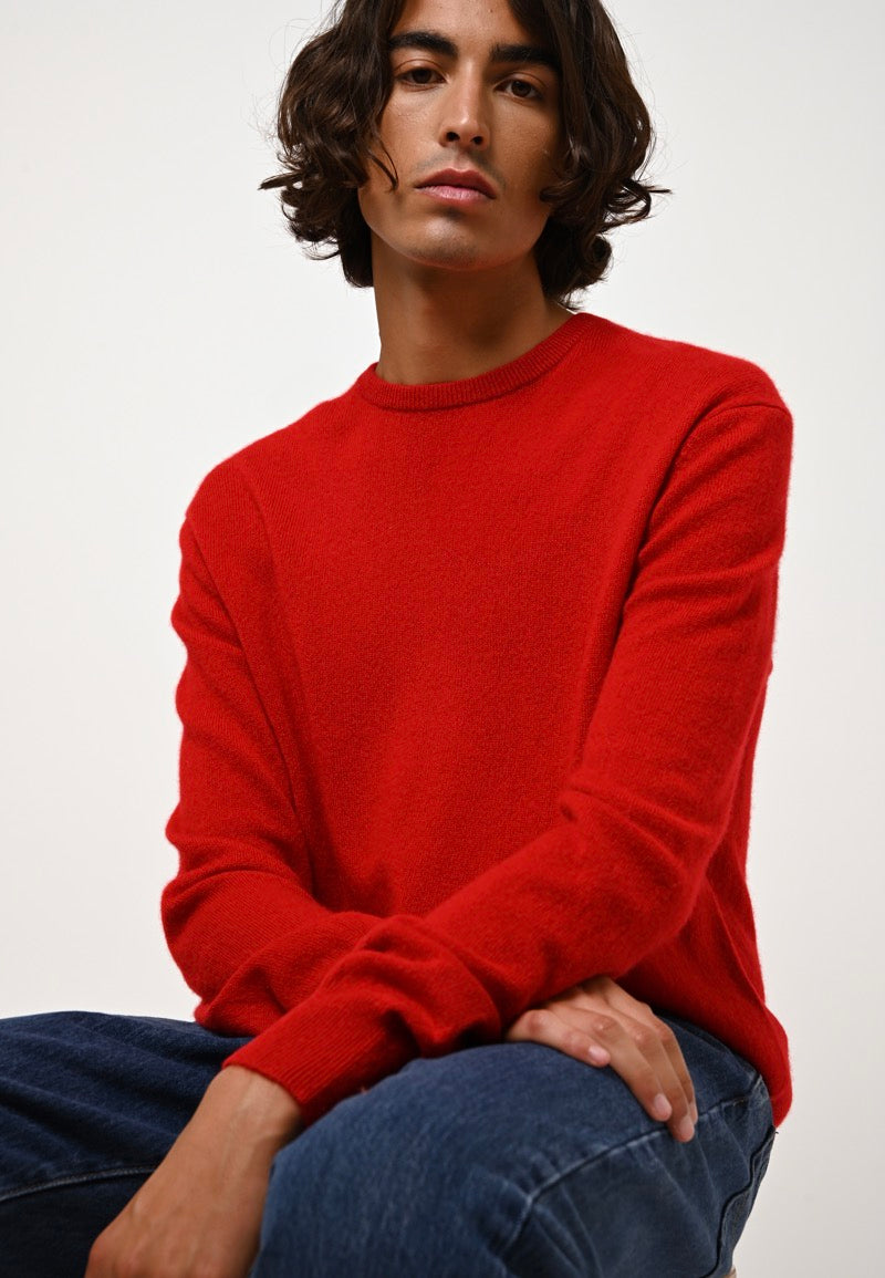 Round-Neck Jumper - Aiglière - Red