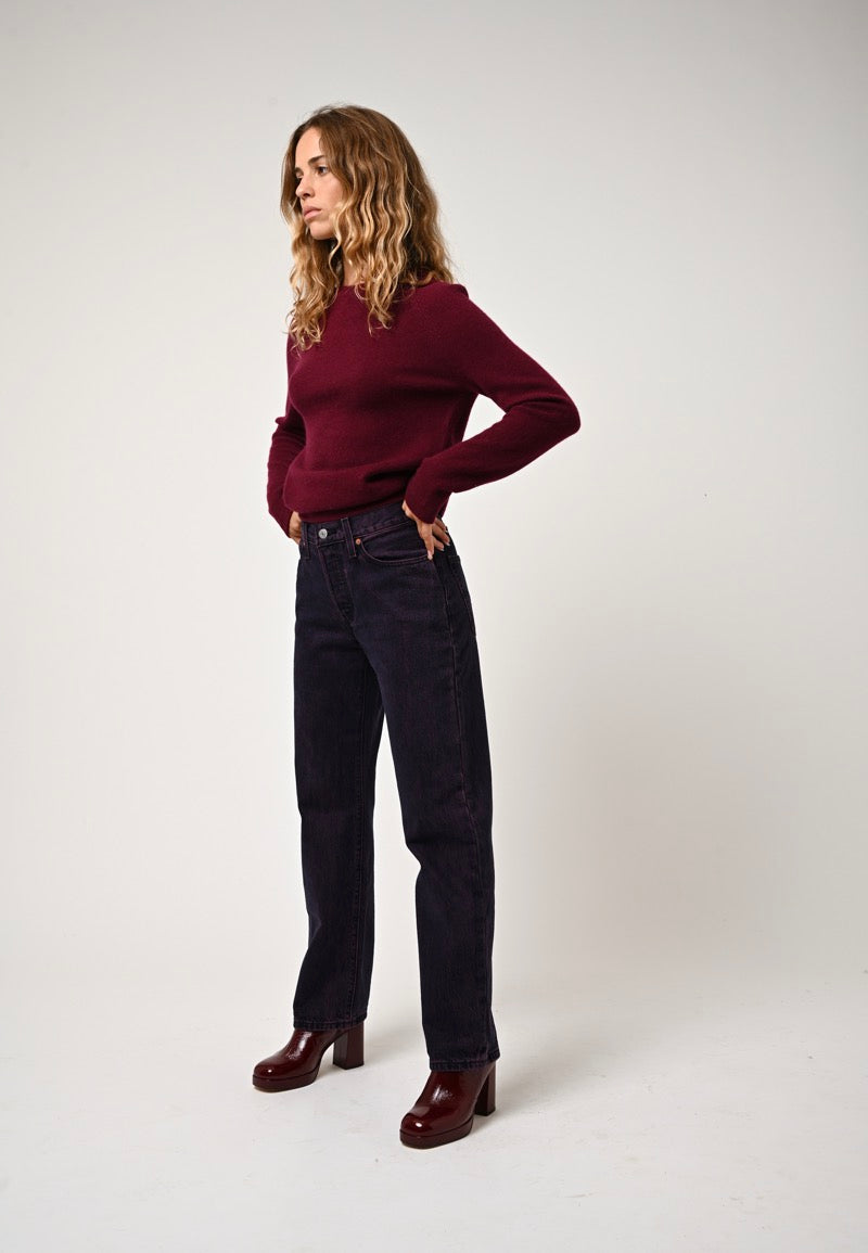 Pull Col Rond - Ecrin - Rouge