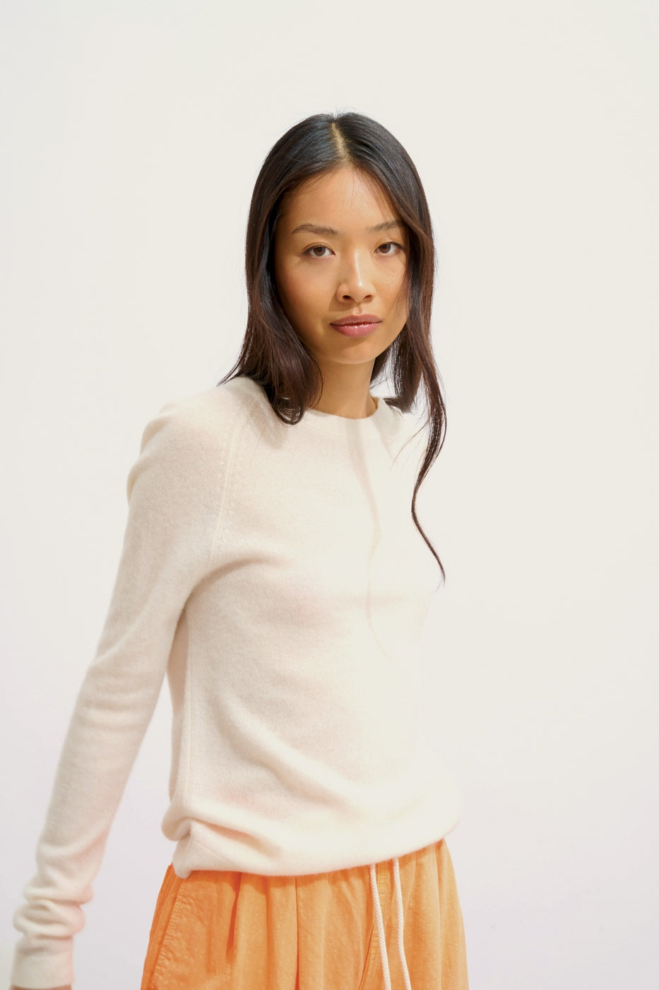 Round-Neck Jumper - Ecrin - Ivory