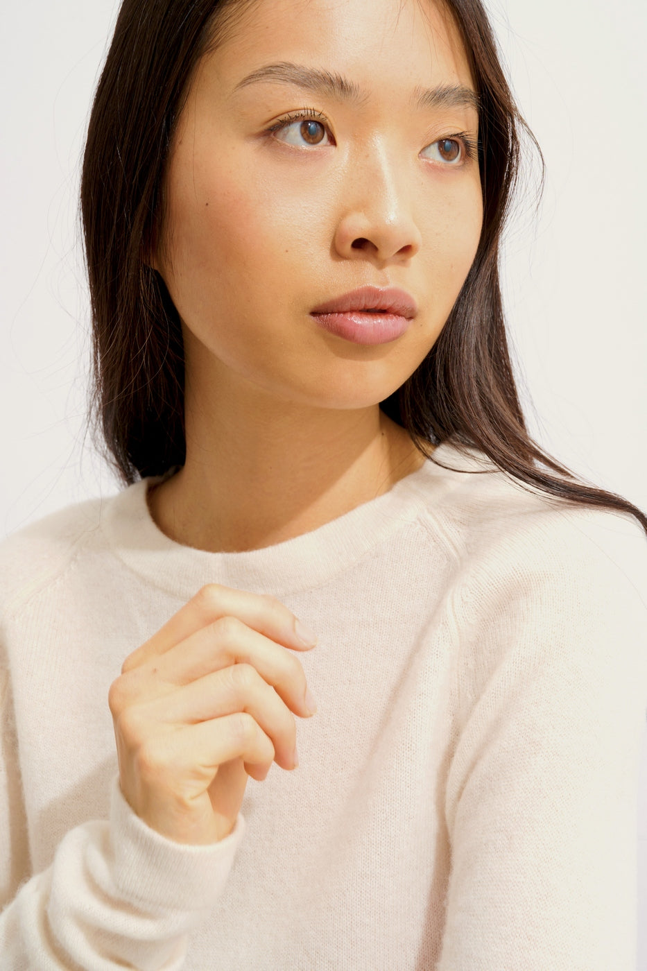 Round-Neck Jumper - Ecrin - Ivory