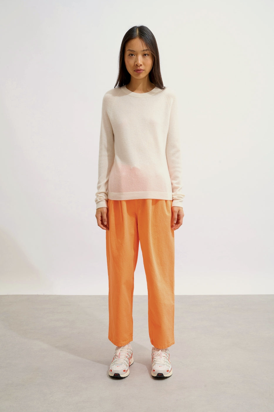 Round-Neck Jumper - Ecrin - Ivory