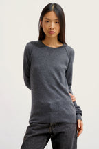 Round-Neck Jumper - Etret - Anthracite Marl