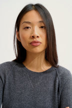 Round-Neck Jumper - Etret - Anthracite Marl