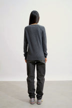 Round-Neck Jumper - Etret - Anthracite Marl