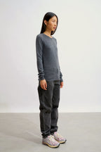 Round-Neck Jumper - Etret - Anthracite Marl