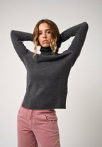 Roll-Neck Jumper - Fornet - Marl Anthracite