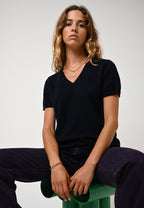 T-Shirt Col V - Kali - Navy