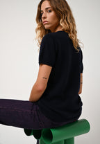 T-Shirt Col V - Kali - Navy