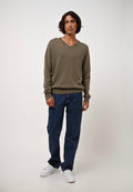 V-Neck Jumper - Agel - Army