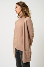 Cardigan Col V - Cimet - Marron