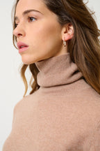 Roll-Neck Jumper - Bise - Marl Camel