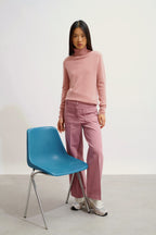 Roll-Neck Jumper - Bise - Rosewood