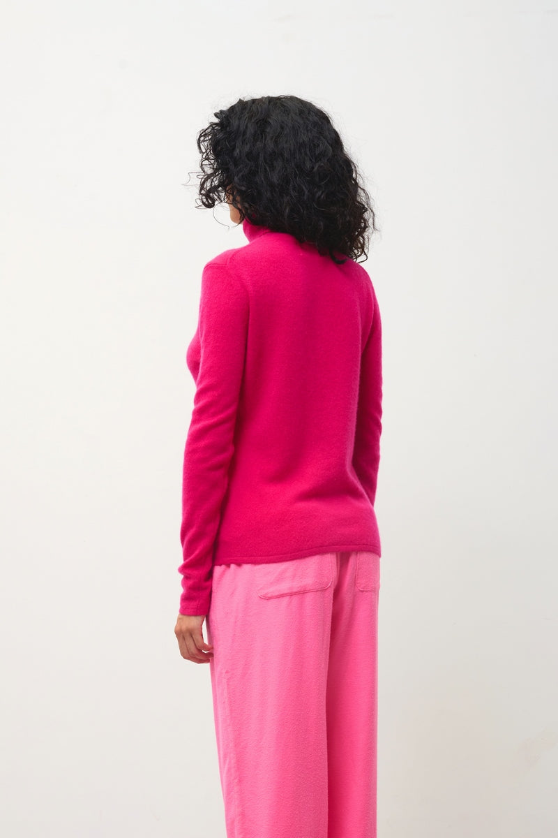 Jersey de cuello alto - Bise - Rosa