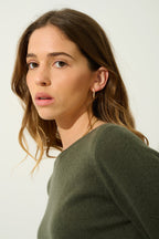 Boat-Neck Jumper - Criou - Khaki