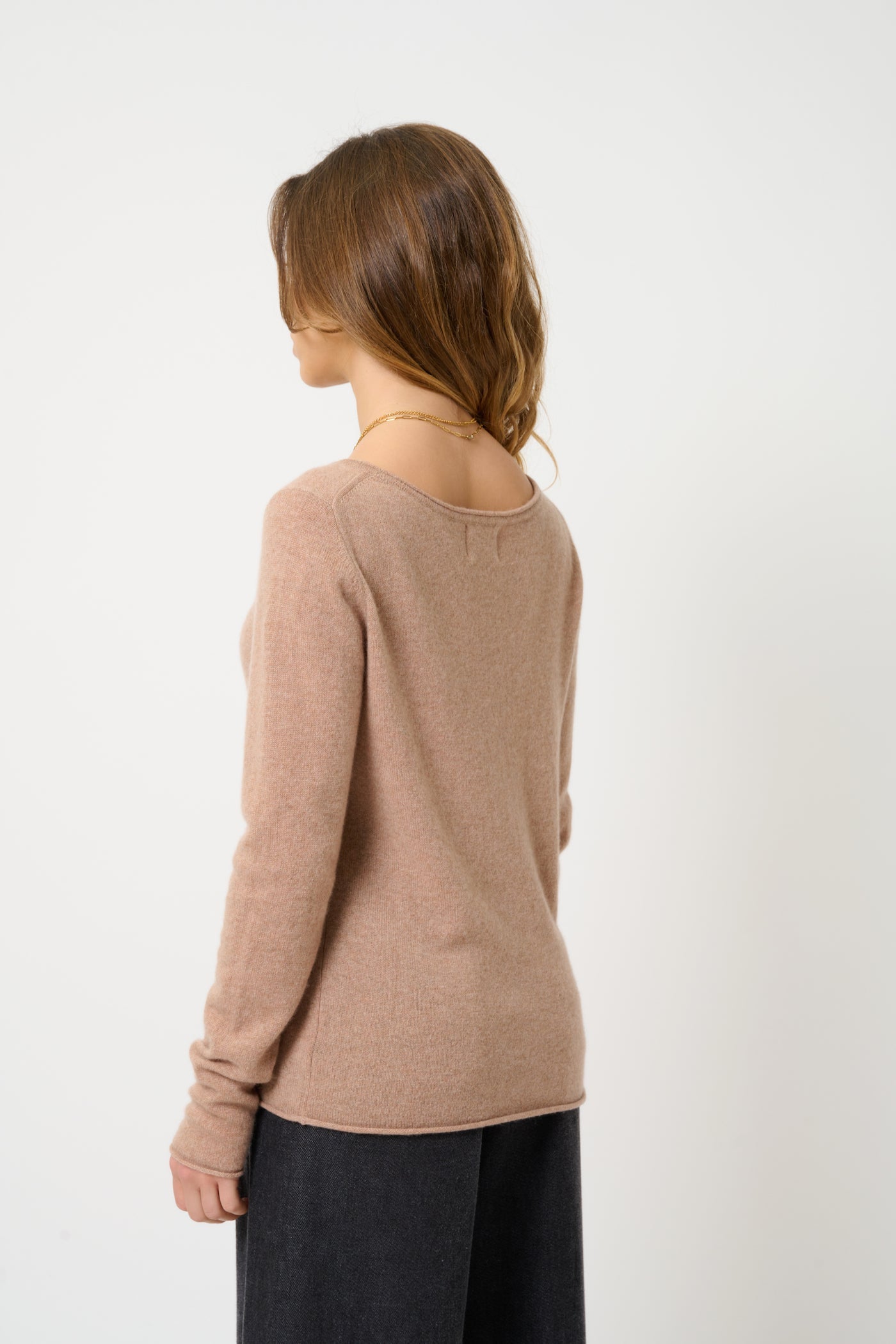 Pull Col Bateau - Criou - Camel Chiné