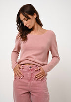 Boat Neck Jumper - Lanfon - Pink