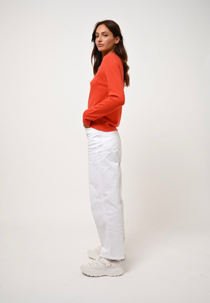 Jersey de cuello redondo - Ecrin - Naranja