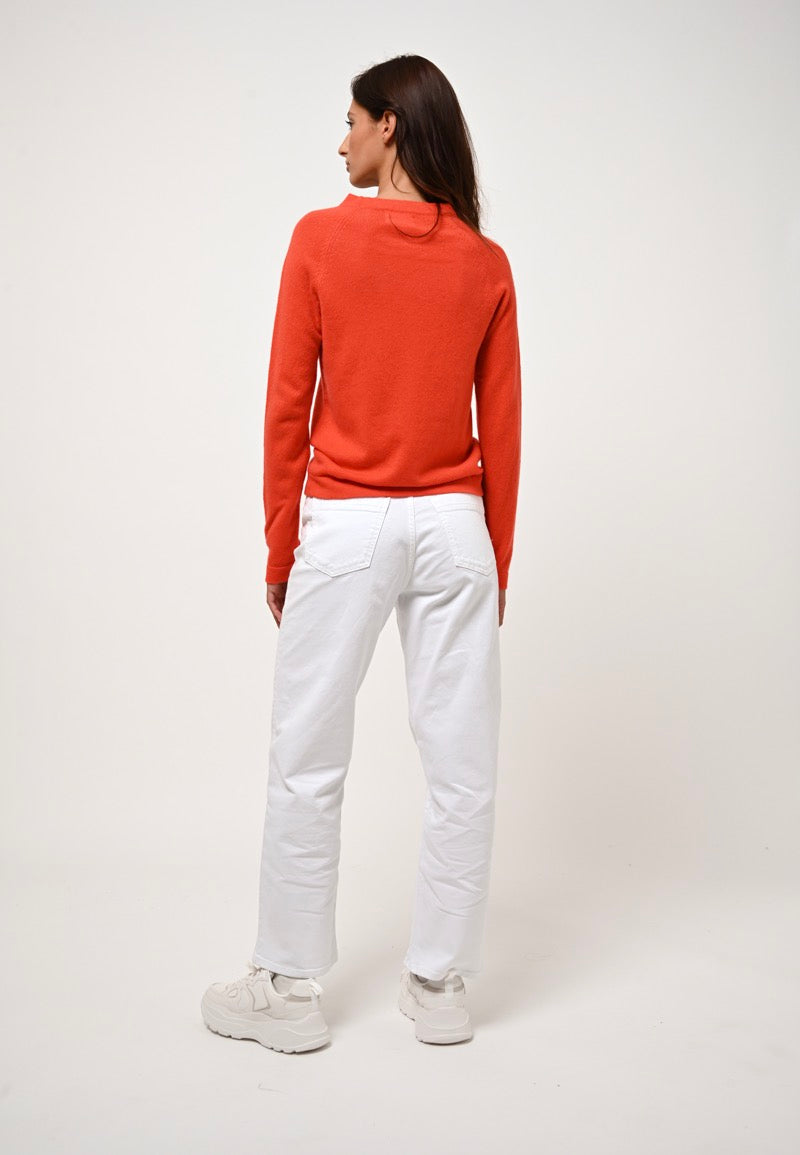 Pull Col Rond - Ecrin - Orange