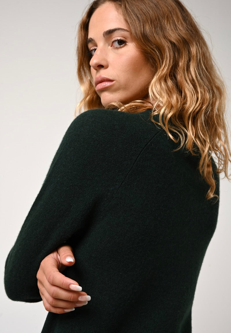 Crew-Neck Jumper - Ecrin - Cypress
