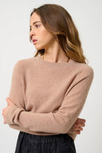 Jersey Cuello Redondo - Ecrin - Camel Jaspeado