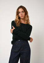 Round-Neck Jumper - Epéna - Cypress
