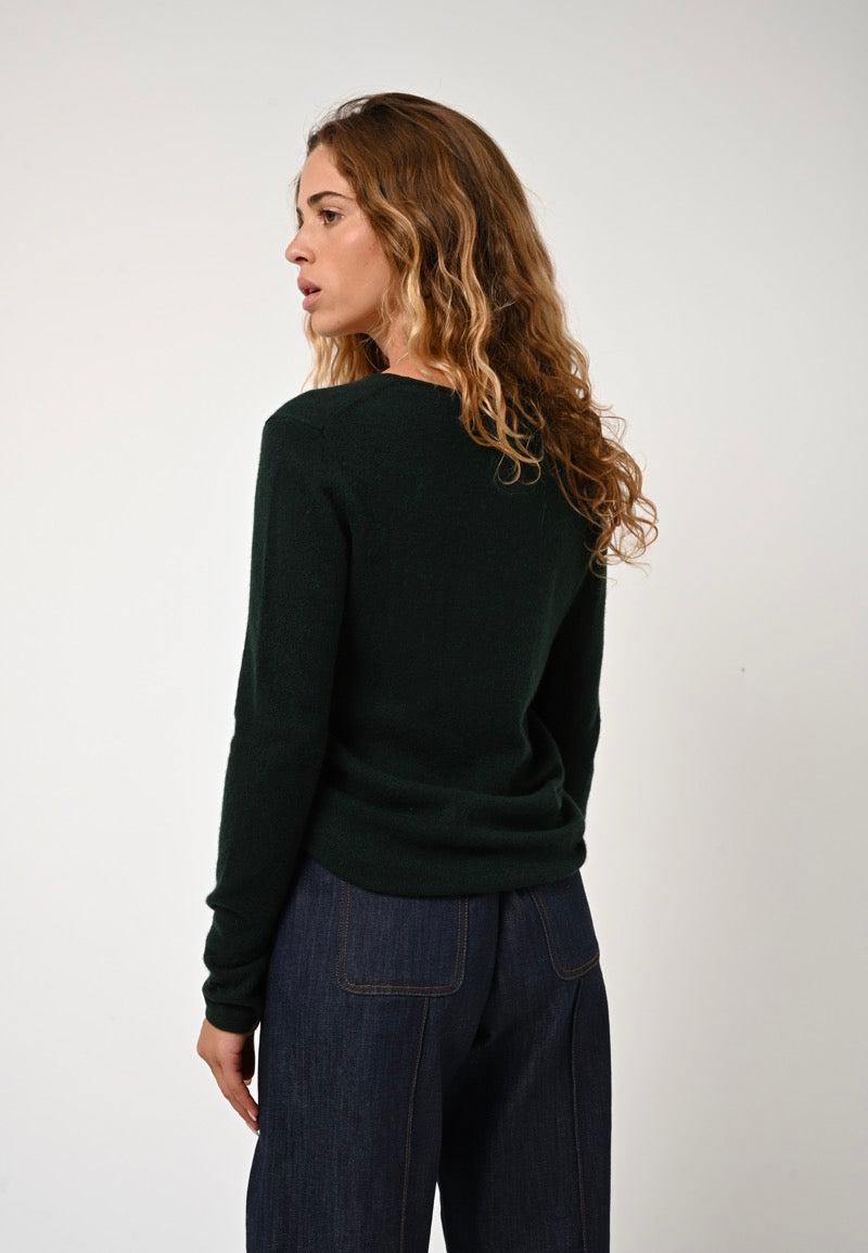 Round-Neck Jumper - Epéna - Cypress
