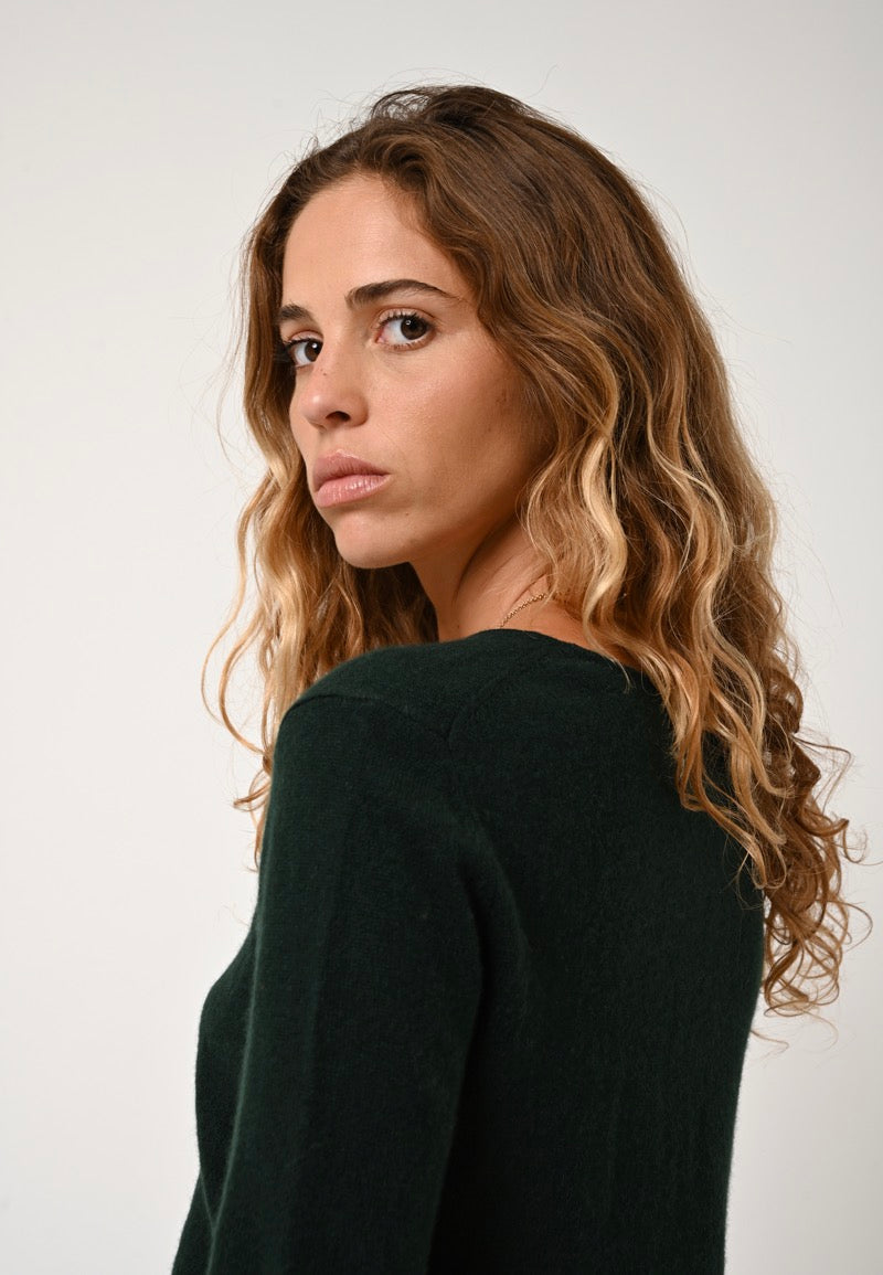 Round-Neck Jumper - Epéna - Cypress