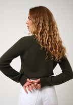 Crew-Neck Jumper - Etret - Khaki