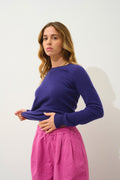 Jersey de cuello redondo - Etret - Violeta