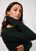 Round-Neck Jumper - Etret - Green