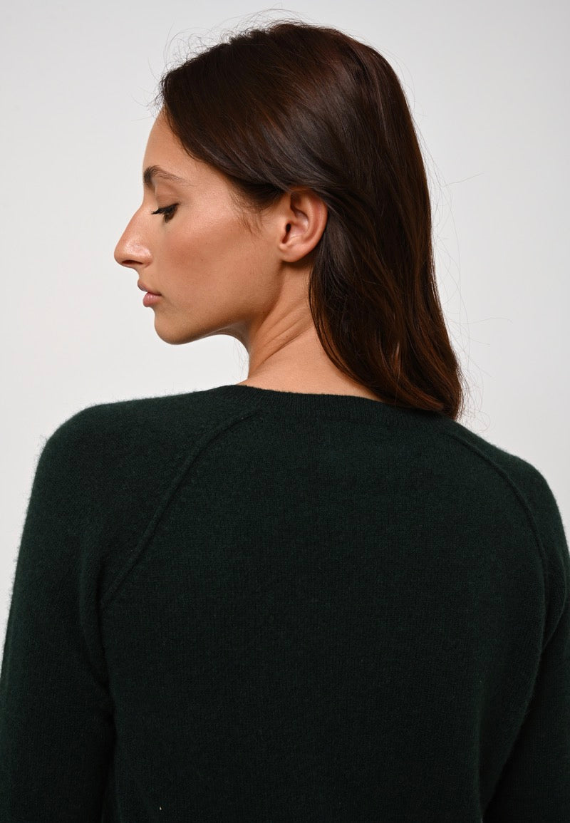 Round-Neck Jumper - Etret - Green