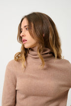 Roll-Neck Jumper - Fornet - Camel Marl