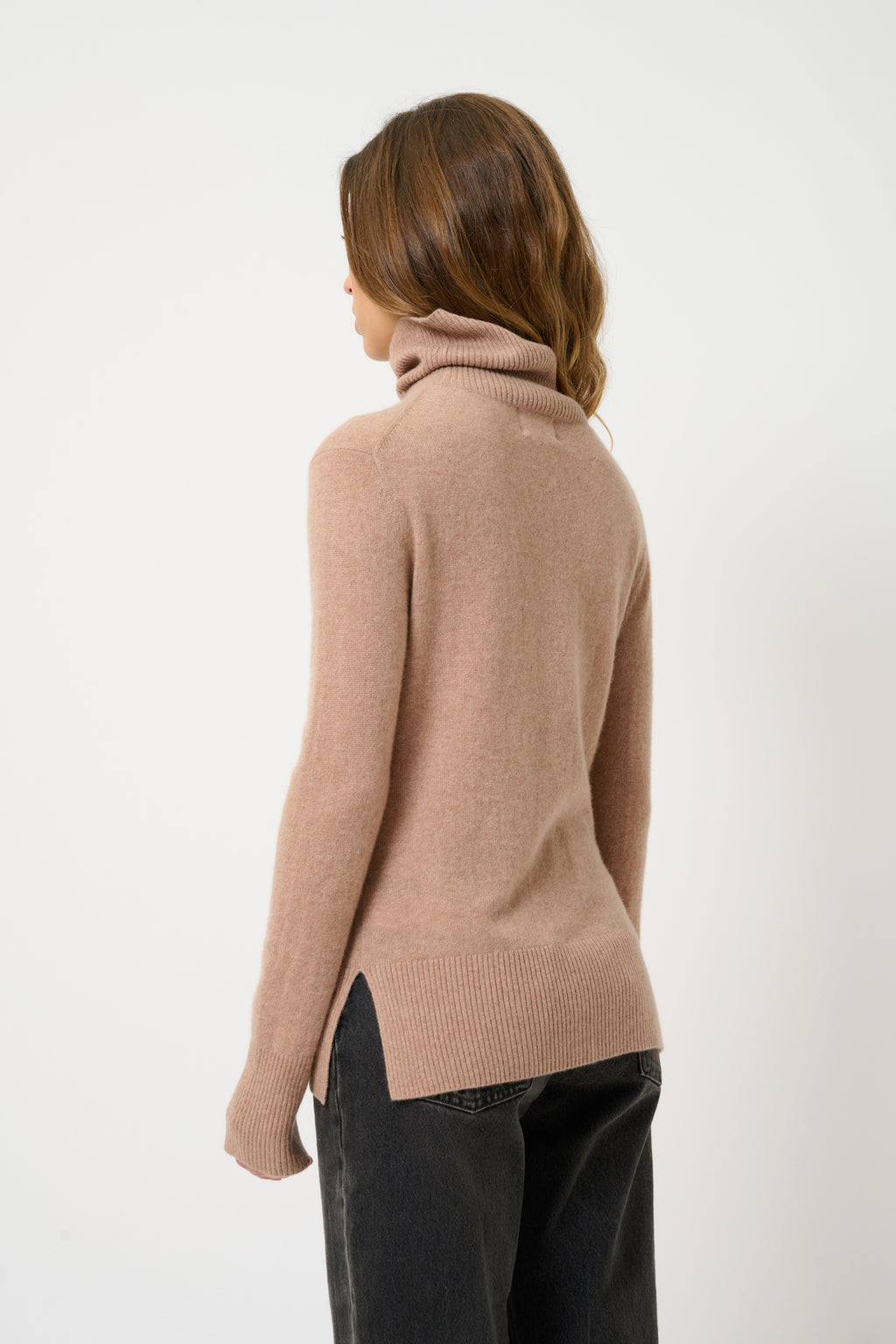 Roll-Neck Jumper - Fornet - Camel Marl